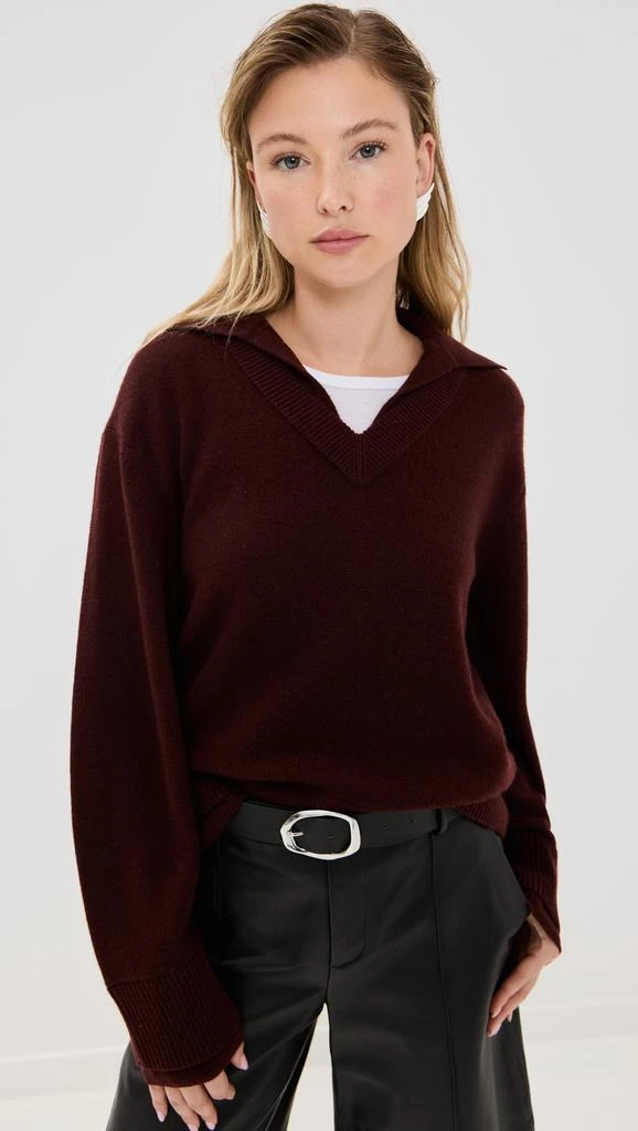 Vince Collared Double Layer Pullover 1