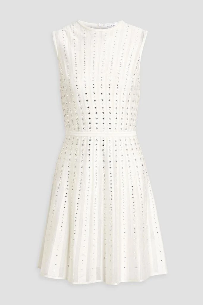 Zuhair Murad Crystal-embellished pointelle-knit dress 1