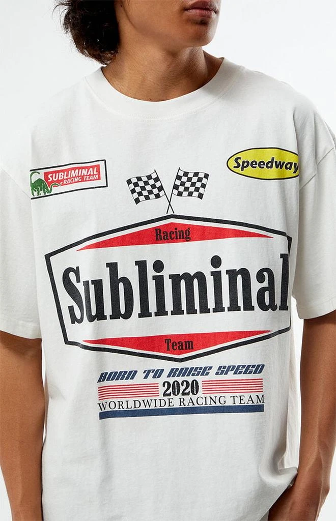PacSun Subliminal Racing Oversized T-Shirt 3