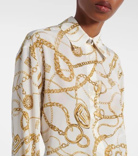 Balmain Chaînes silk shirt 4