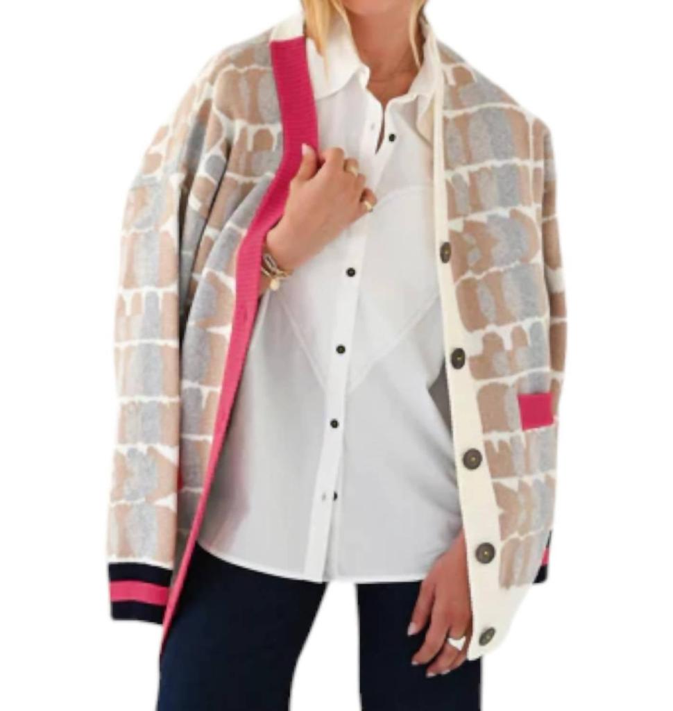 KERRI ROSENTHAL Jayney Cardigan In Multi