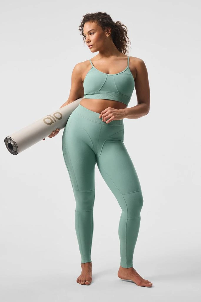 Alo Alosoft High-Waist Head Start Legging - Botanical Green 5