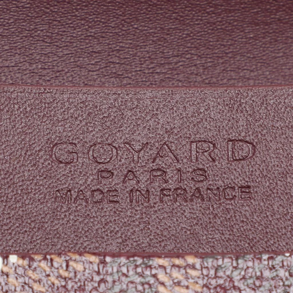 Goyard Goyard Burgundy Goyardine Coated Canvas Marigny Wallet 10