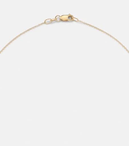 Ileana Makri Lucky Clover 18kt gold pendant necklace with gemstones 6