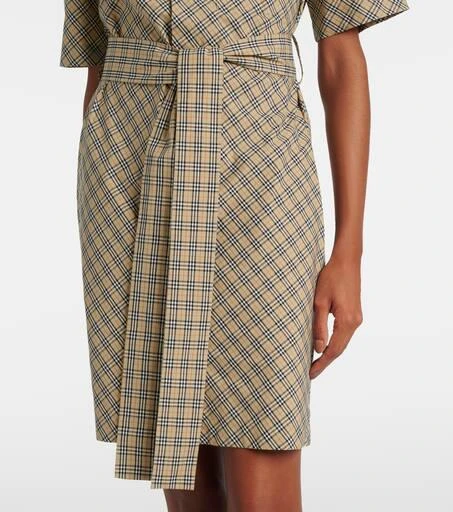 Burberry Burberry Check cotton shirt dress 5