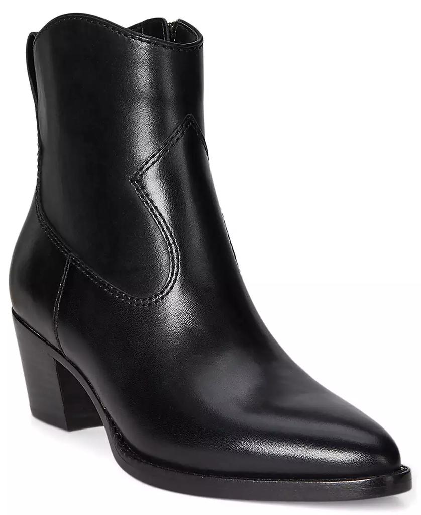 Ralph Lauren Women's Harpher Burnished Leather Booties