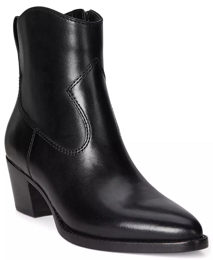 Ralph Lauren Women's Harpher Burnished Leather Booties 1