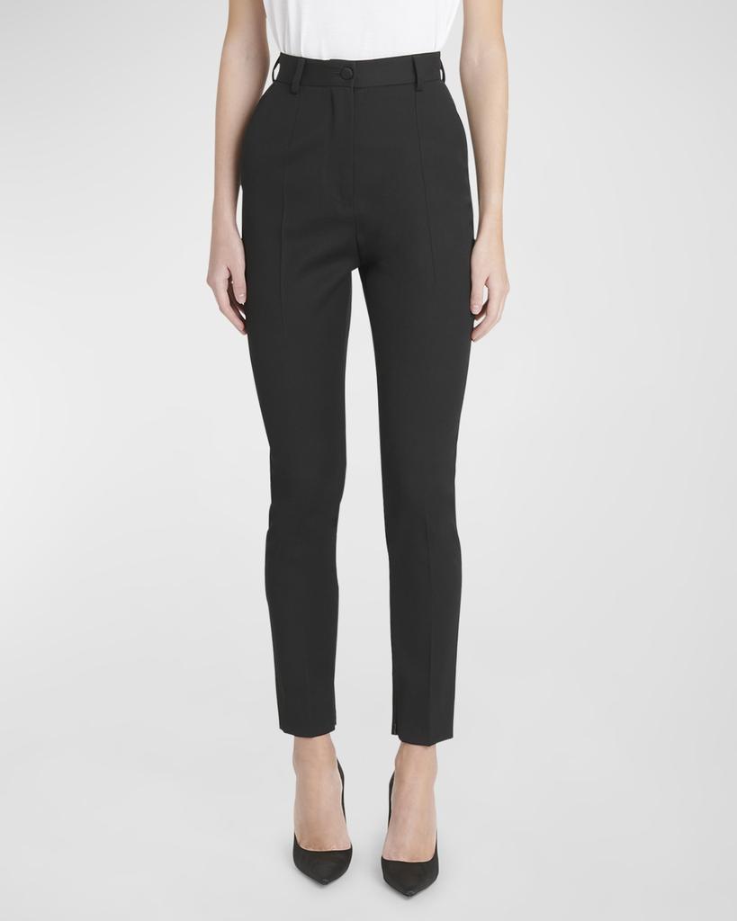【DOLCE & GABBANA】gabardine straight-leg パンツ Dolce & Gabbana Lana Straight-Leg Gabardine Pants - Leggings