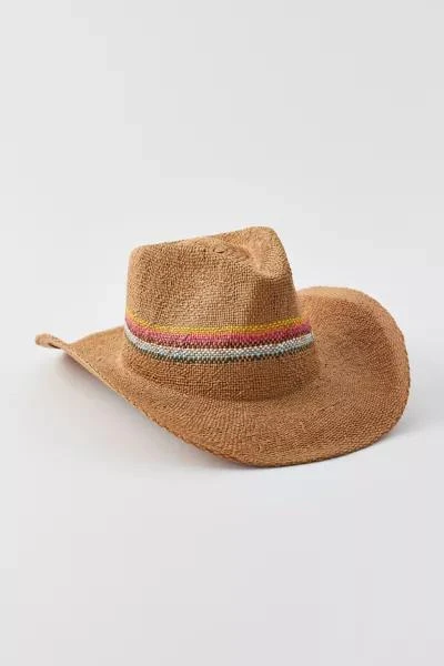 8 Other Reasons 8 Other Reasons Striped Straw Cowboy Hat 2