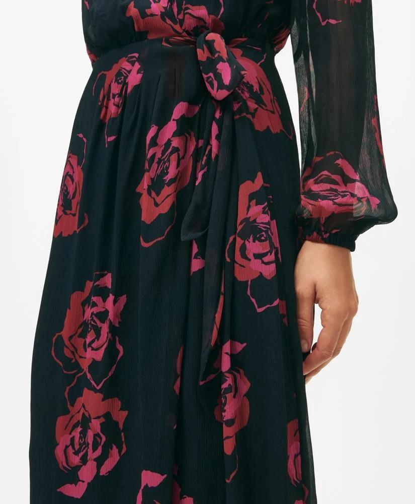 Brooks Brothers Rose Wrap Dress in Chiffon 2
