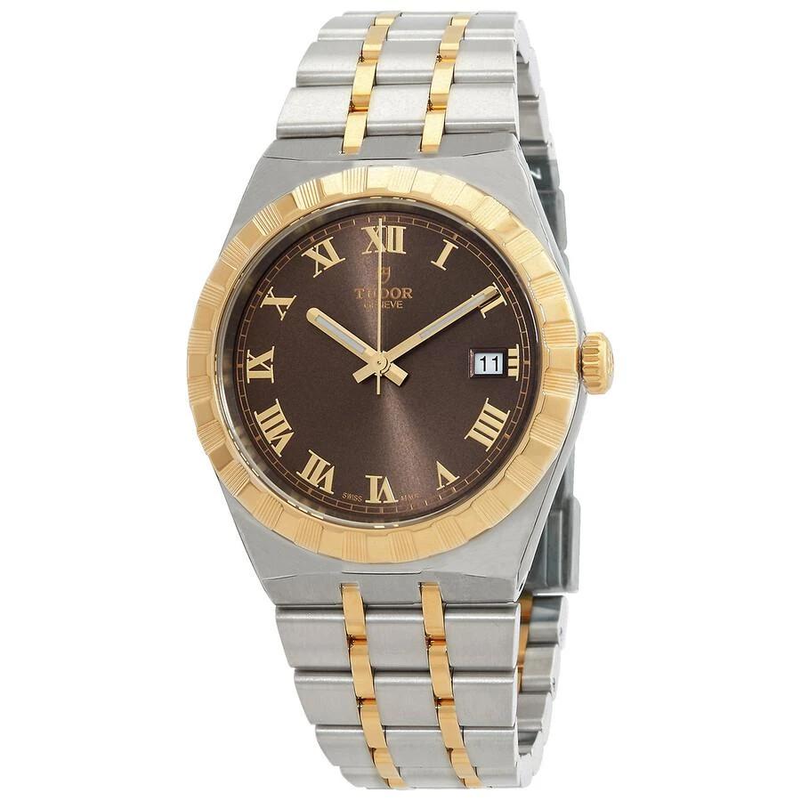 Tudor Royal Automatic Chocolate Brown Dial Two-Tone Men's Watch M28503-0007 1