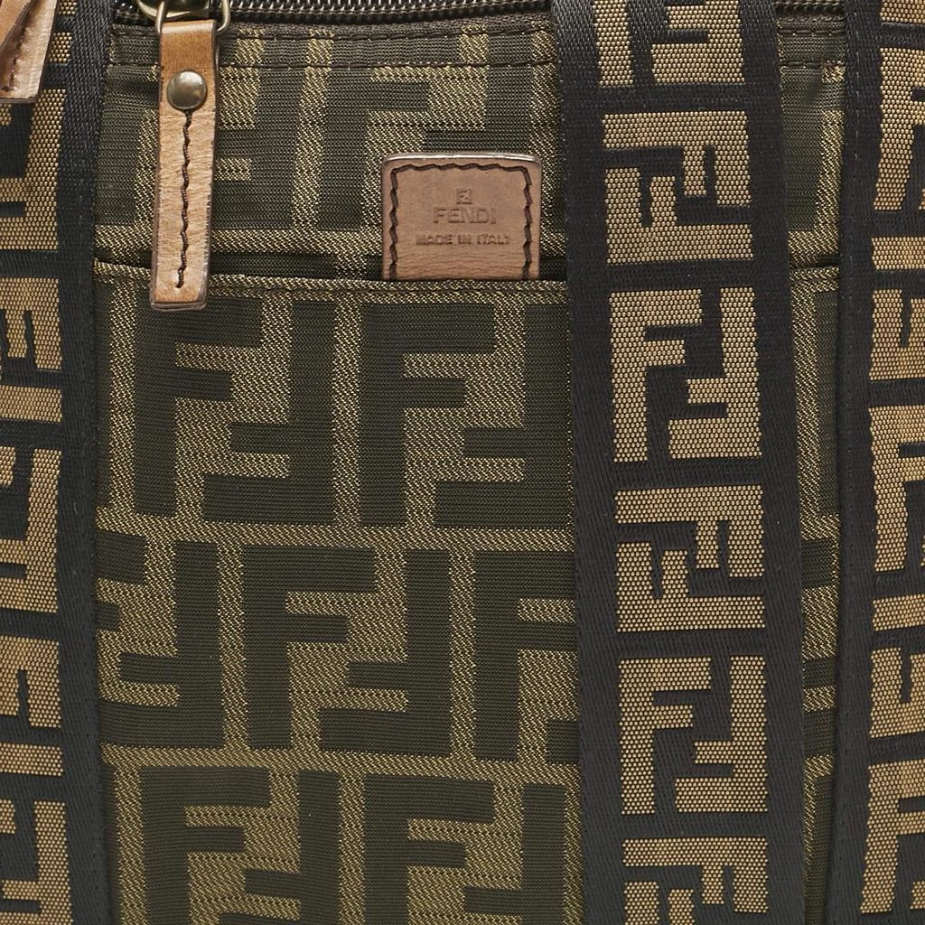 Fendi Fendi Tobacco Zucca Nylon Flat Crossbody Bag 5