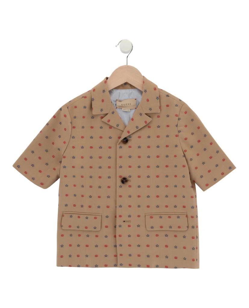 Gucci Logo Print Short-Sleeved Shirt 1