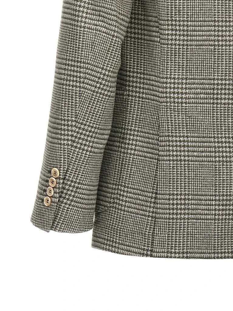 Brunello Cucinelli Brunello Cucinelli Checked Single-Breasted Blazer 4