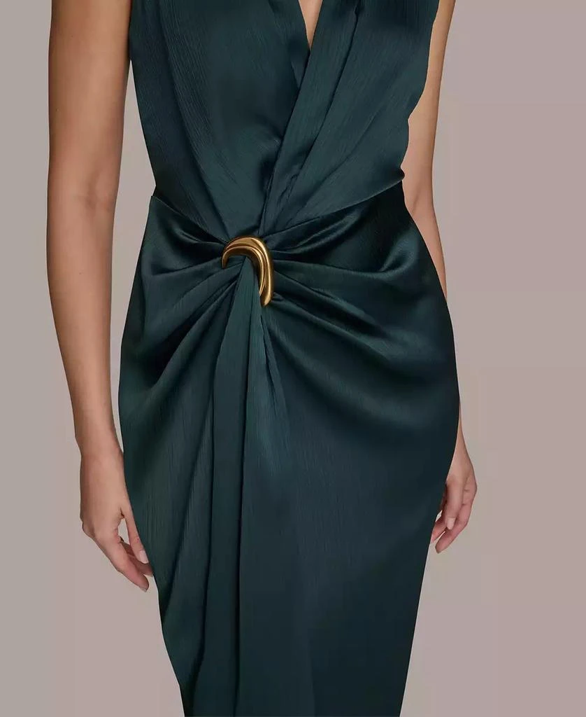 Donna Karan Halter Ruched Gown 2