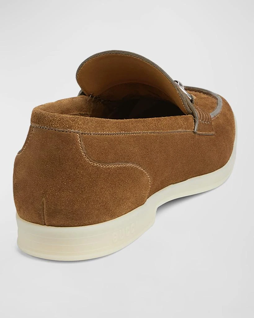 Gucci Men's Konrad Suede Bit Loafers 3