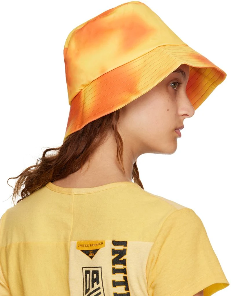 Danielle Guizio SSENSE Exclusive Yellow Mona Bucket Hat 3
