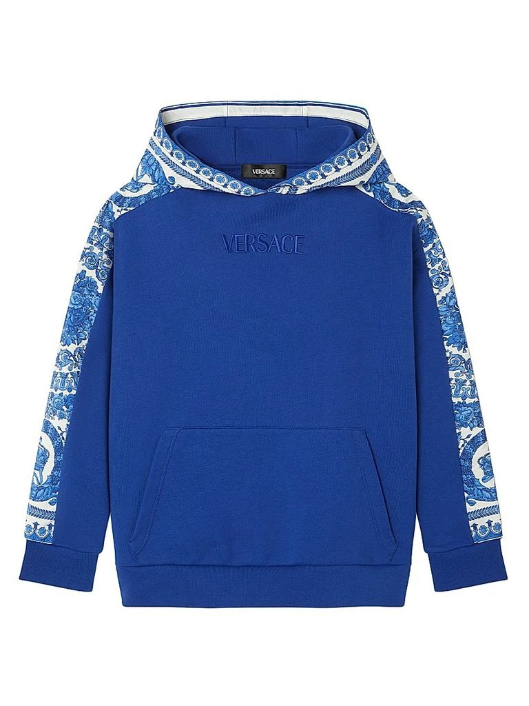 Versace Little Girl
s 
Girl
s Logo Barocco Foulard Hoodie