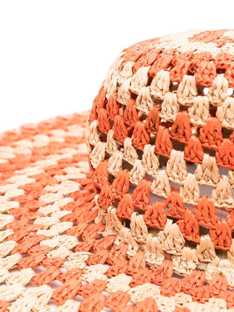 ALÉMAIS Alémais Flame Raffia Wide Brim Sunhat Accessories