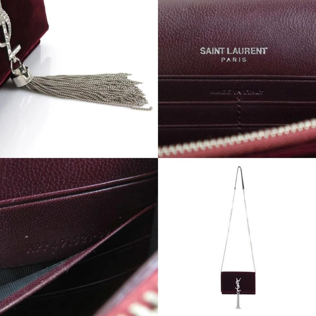 Yves Saint Laurent Velvet Shoulder Bag (Pre-Owned) 5