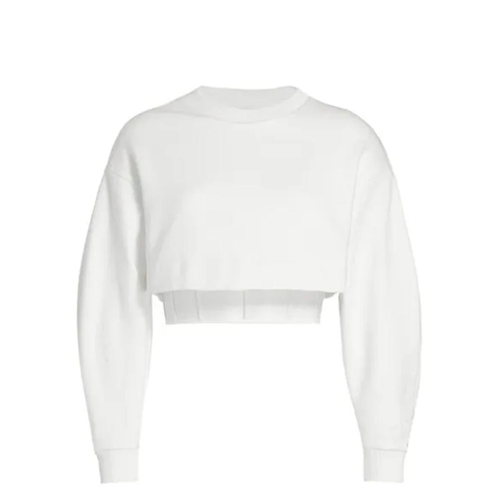 ALEXANDER MCQUEEN Alexander Mcqueen Cropped Corset Sweatshirt 1