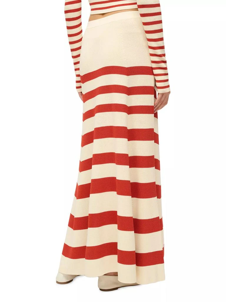 Staud Swirling Striped Maxi Skirt 4