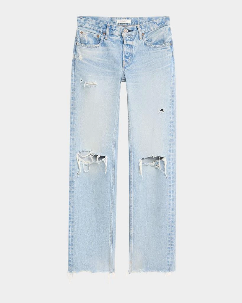 MOUSSY VINTAGE Odessa Straight Low-Rise Jeans 1
