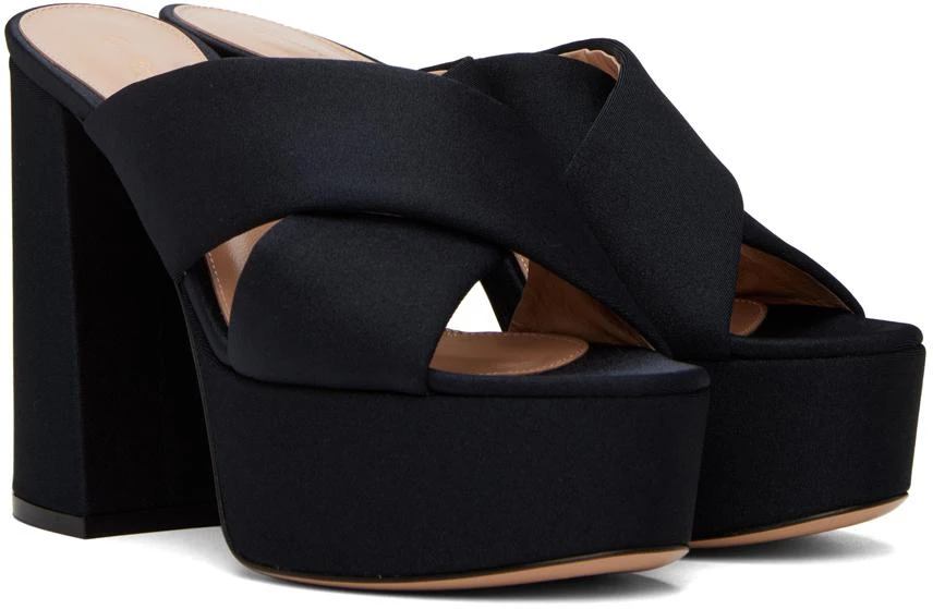 Gianvito Rossi Black Sheridan Platform Sandals 4