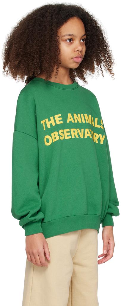 The Animals Observatory Kids Green Leo Sweatshirt