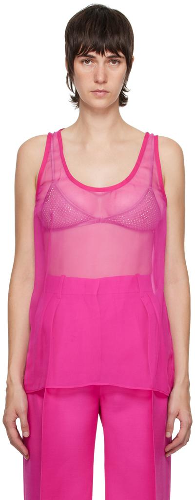 Tシャツ・カットソー VALENTINO SAND SILK TANK TOP Valentino Sand silk tank top - Lingerie - BeyondStyle