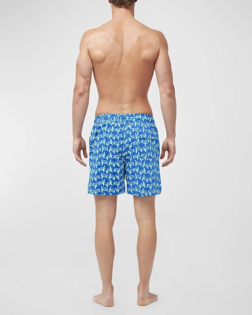 Tom & Teddy Men's Turtle-Print Swim Trunks 3