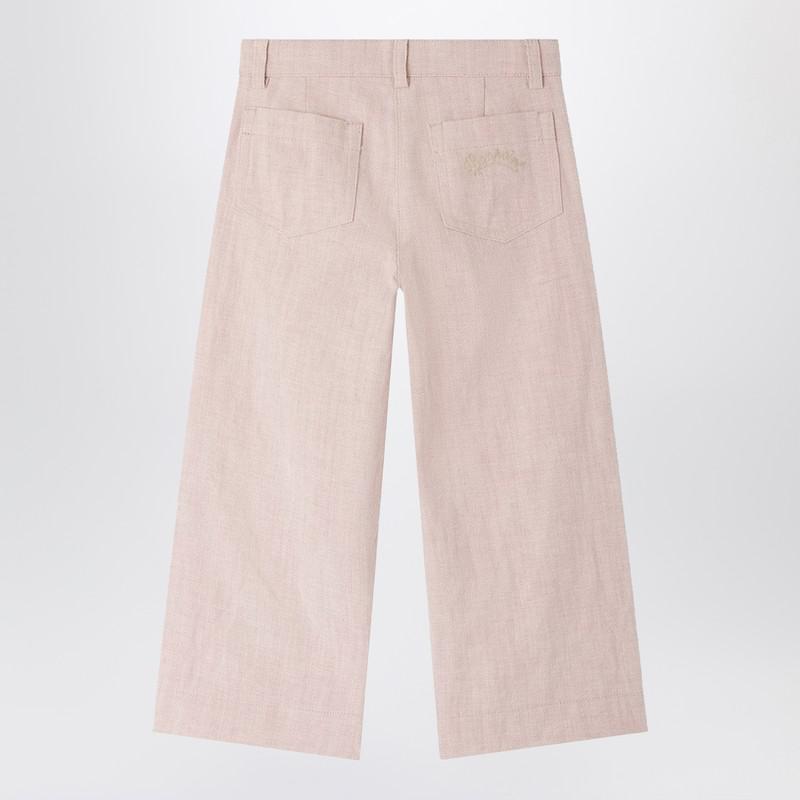 Bonpoint Gersande trousers in pink linen blend