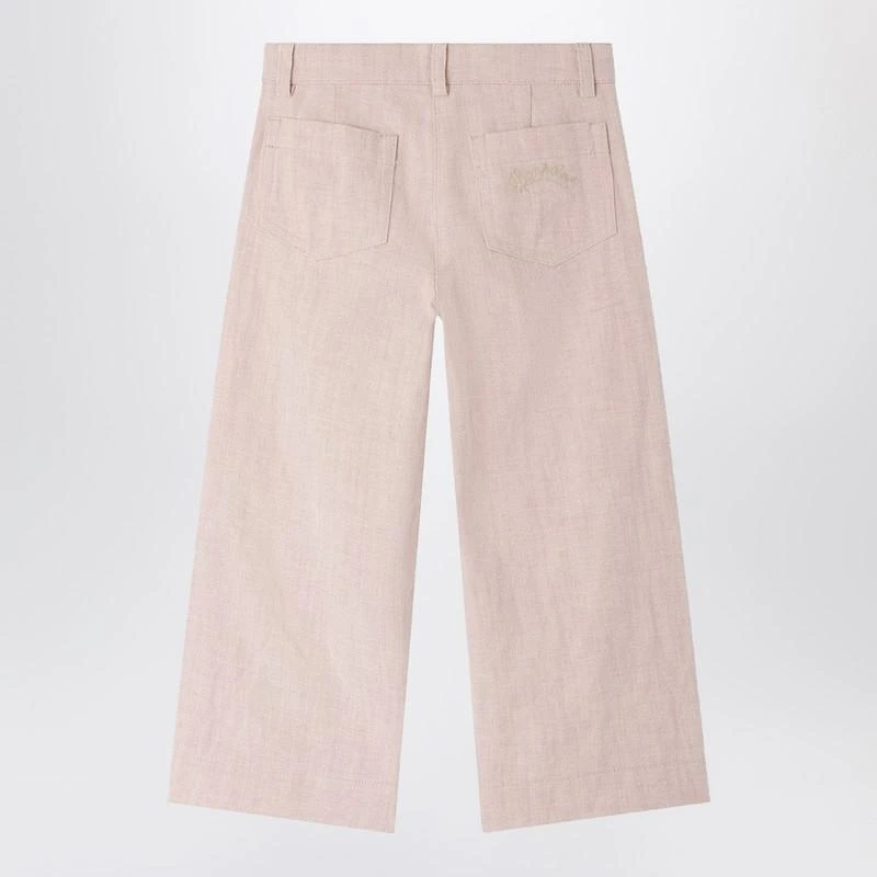 Bonpoint Gersande trousers in pink linen blend 2