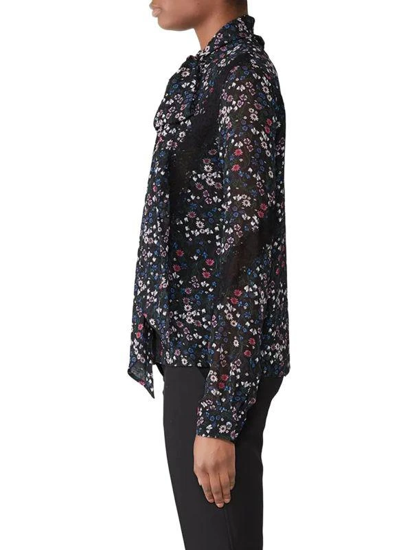 Fame and Partners Carrera Floral Tie Neck Top 3