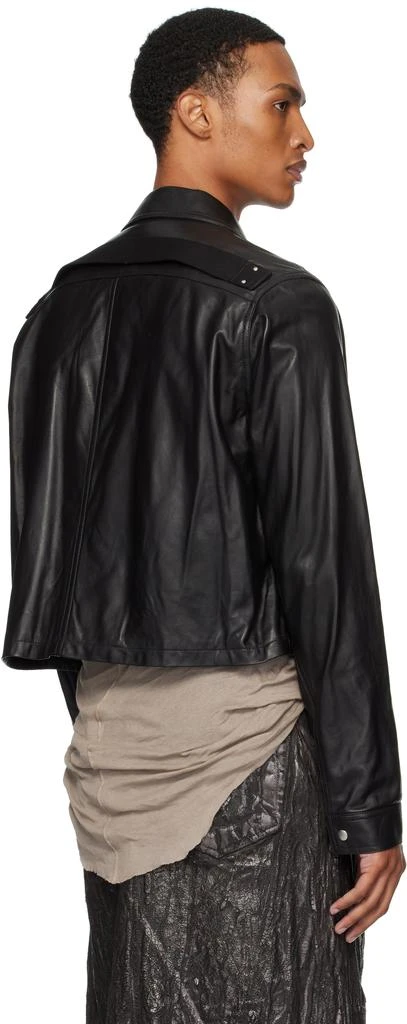 Rick Owens Black Concordians Alice Brad Leather Jacket 3