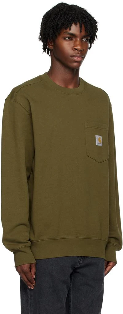 Carhartt Work In Progress Green Pocket Sweatshirt 2