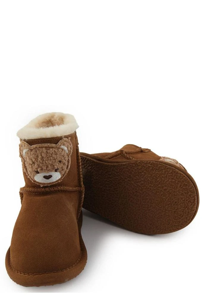 MONNALISA Monnalisa Teddy Bear Crusted Leather Boots 4