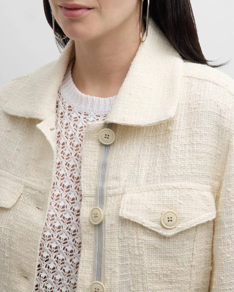 Eleventy Button-Down Tweed Jacket 5