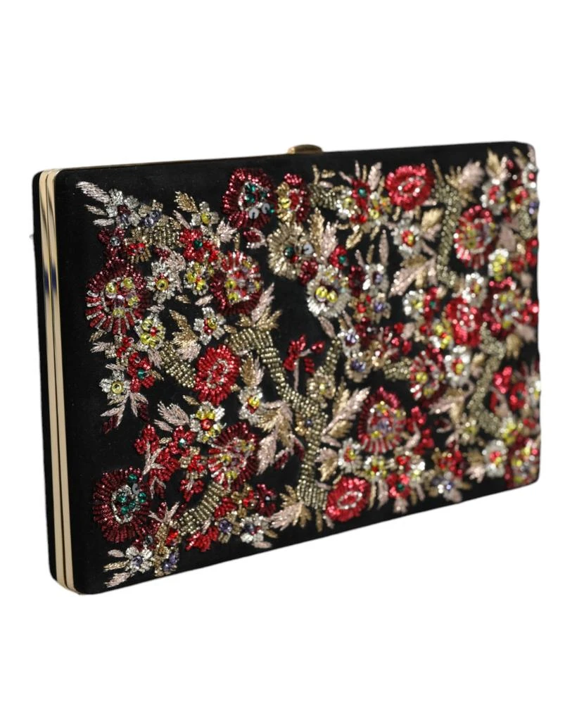 Dolce 
Gabbana Floral gold Frame Clutch Evening Purse Women
s Bag 2
