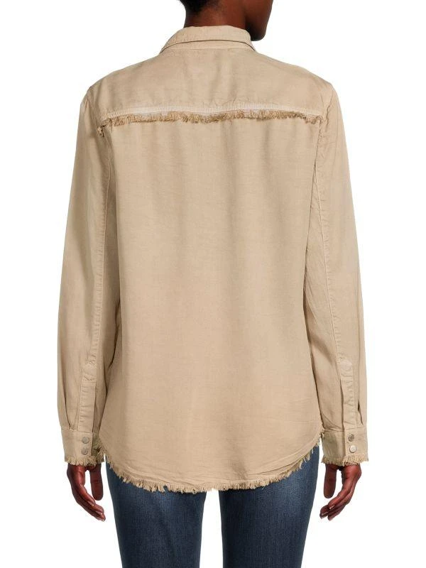 Etienne Marcel Frayed Work Button-Down Top 2