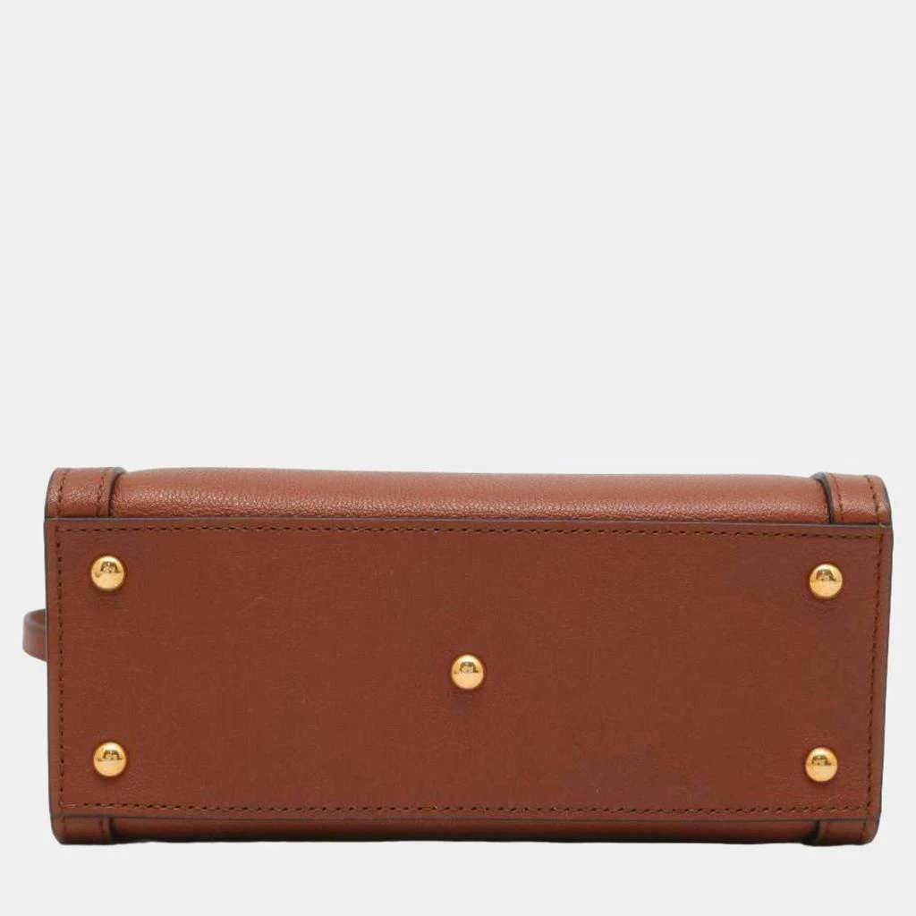 Gucci Gucci Brown Leather Mini Bamboo Diana Tote Bag 5