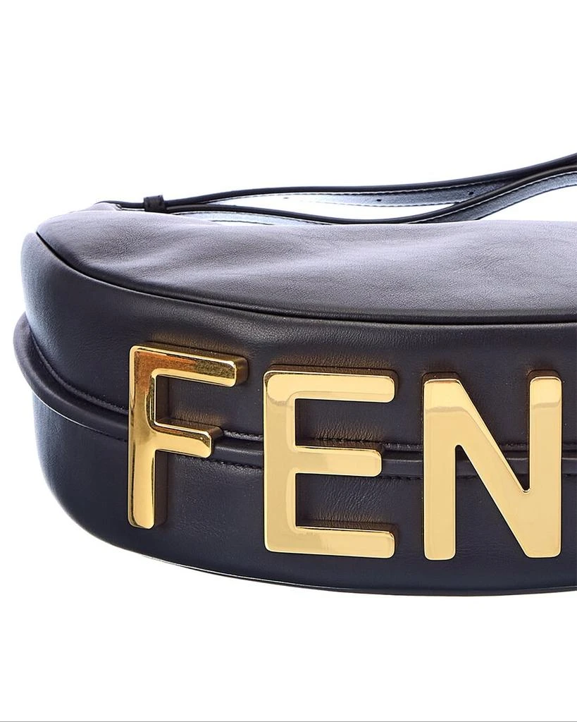 Fendi FENDI graphy Small Leather Hobo Bag 3