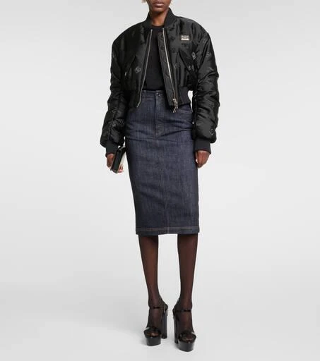 Dolce 
Gabbana Logo lace-stitched jacquard sweater 2