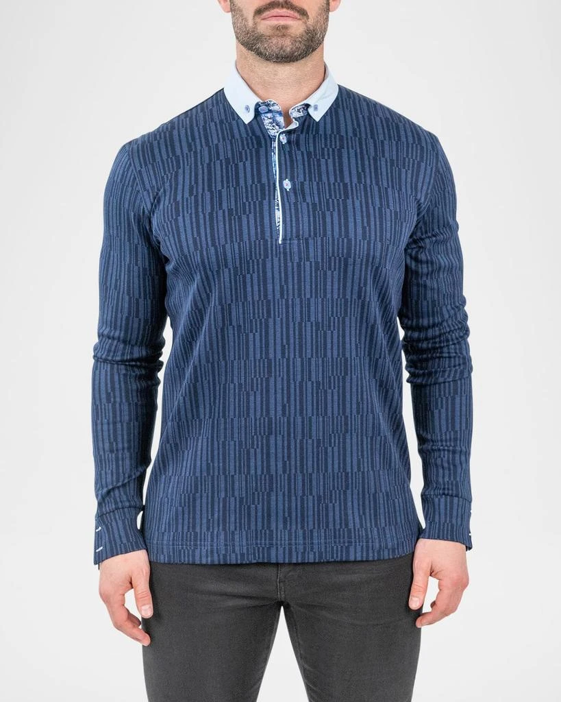 Maceoo Men's Newton Scribbles Polo Shirt 2