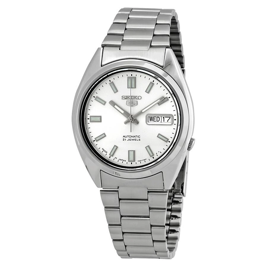 Seiko Series 5 Automatic Silver Dial Men's Watch SNXS73J1 1