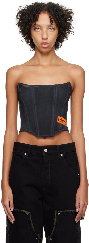 Heron Preston Black Washed Tank Top