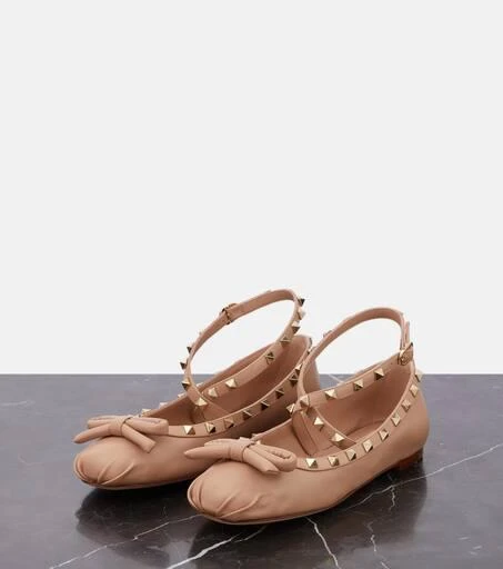 Valentino Rockstud leather ballet flats 5