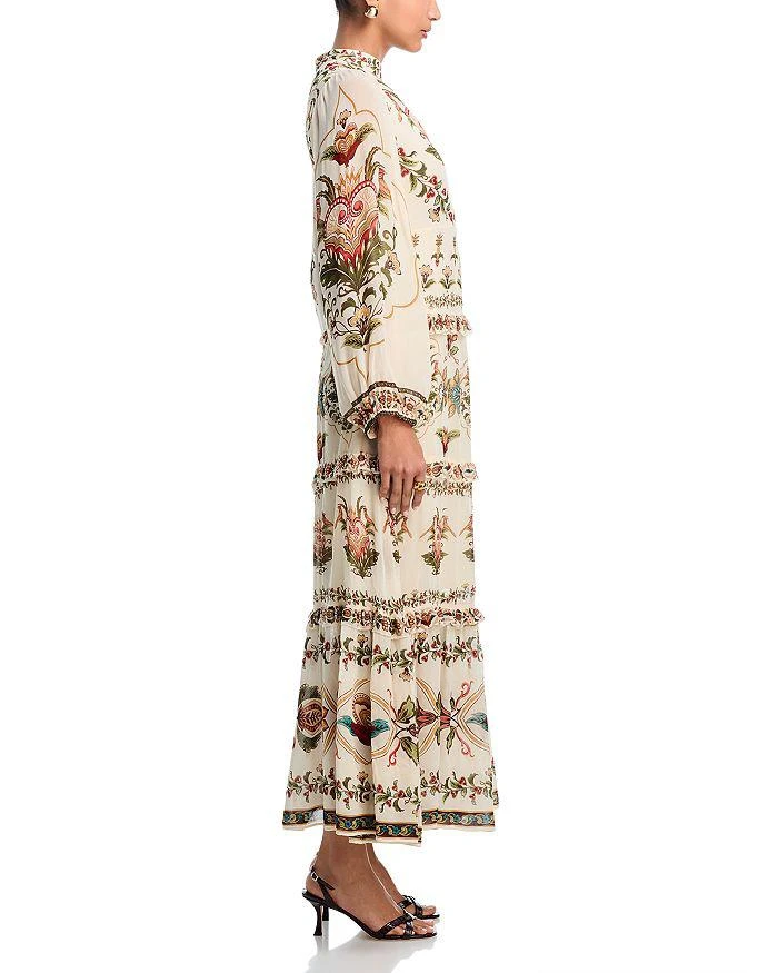 knee length dresses for ladies Rosee de Matin Lace and Organza Long Sleeve Ivory Midi Dress main image 0