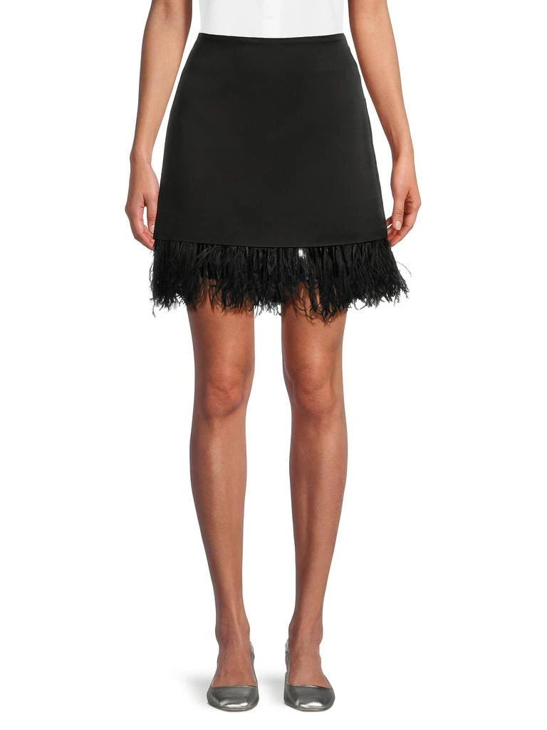 Brunello Cucinelli Feather-Fringed Miniskirt 1