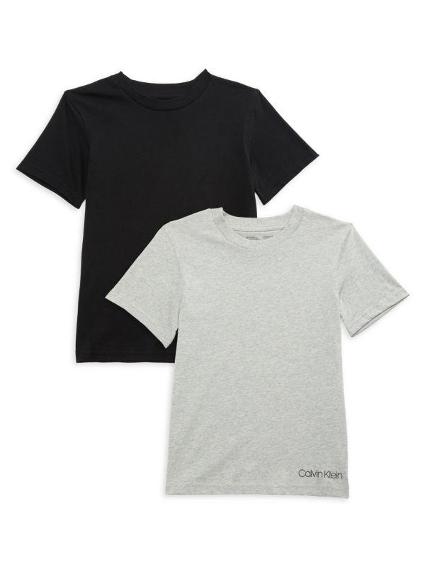 Calvin Klein Boy's 2-Piece Short Sleeve Tee